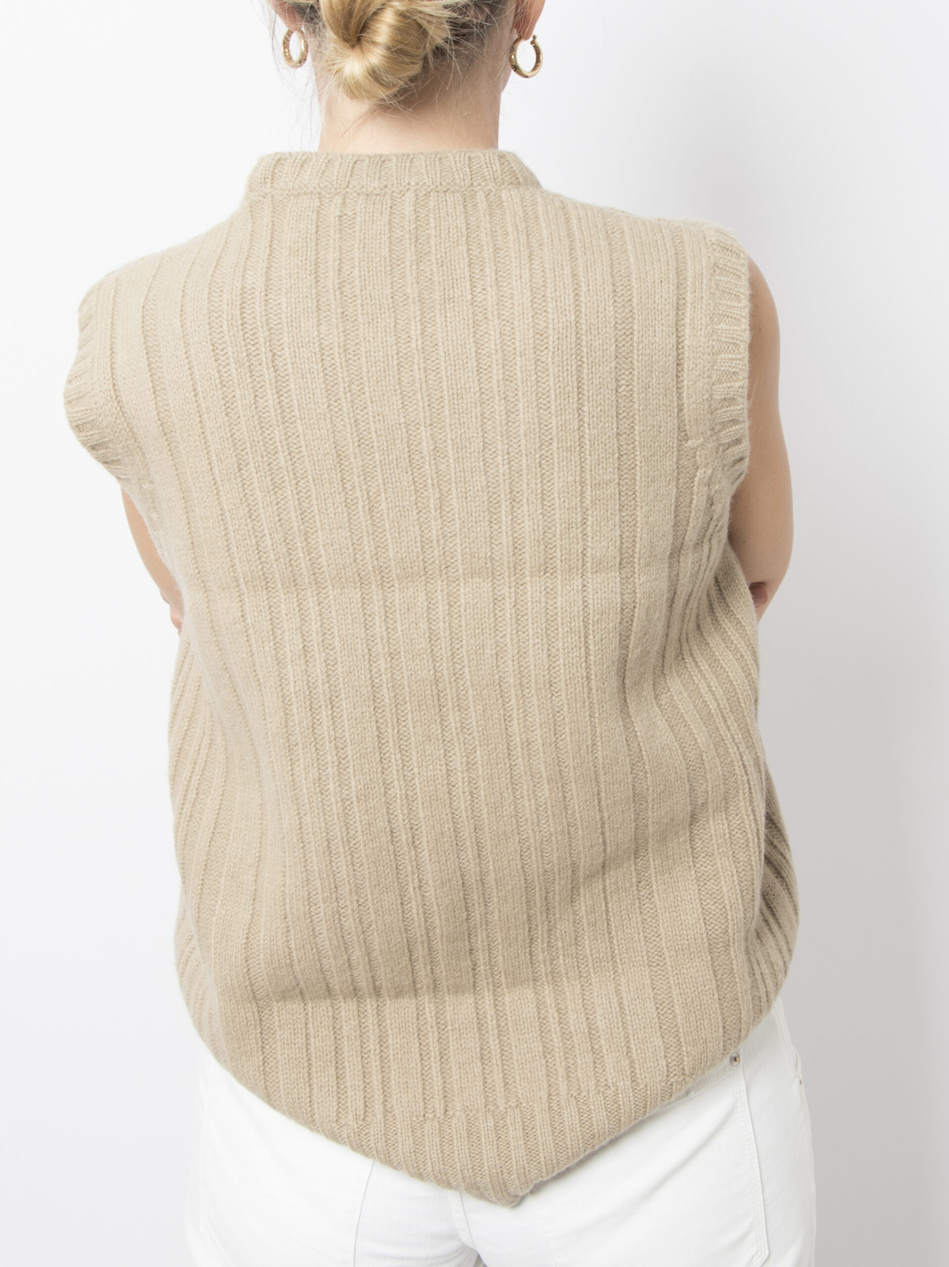 Vintage Wool Sleeveless Sweater Vest Vintage Wool Sleeveless Sweater Vest - Image 5