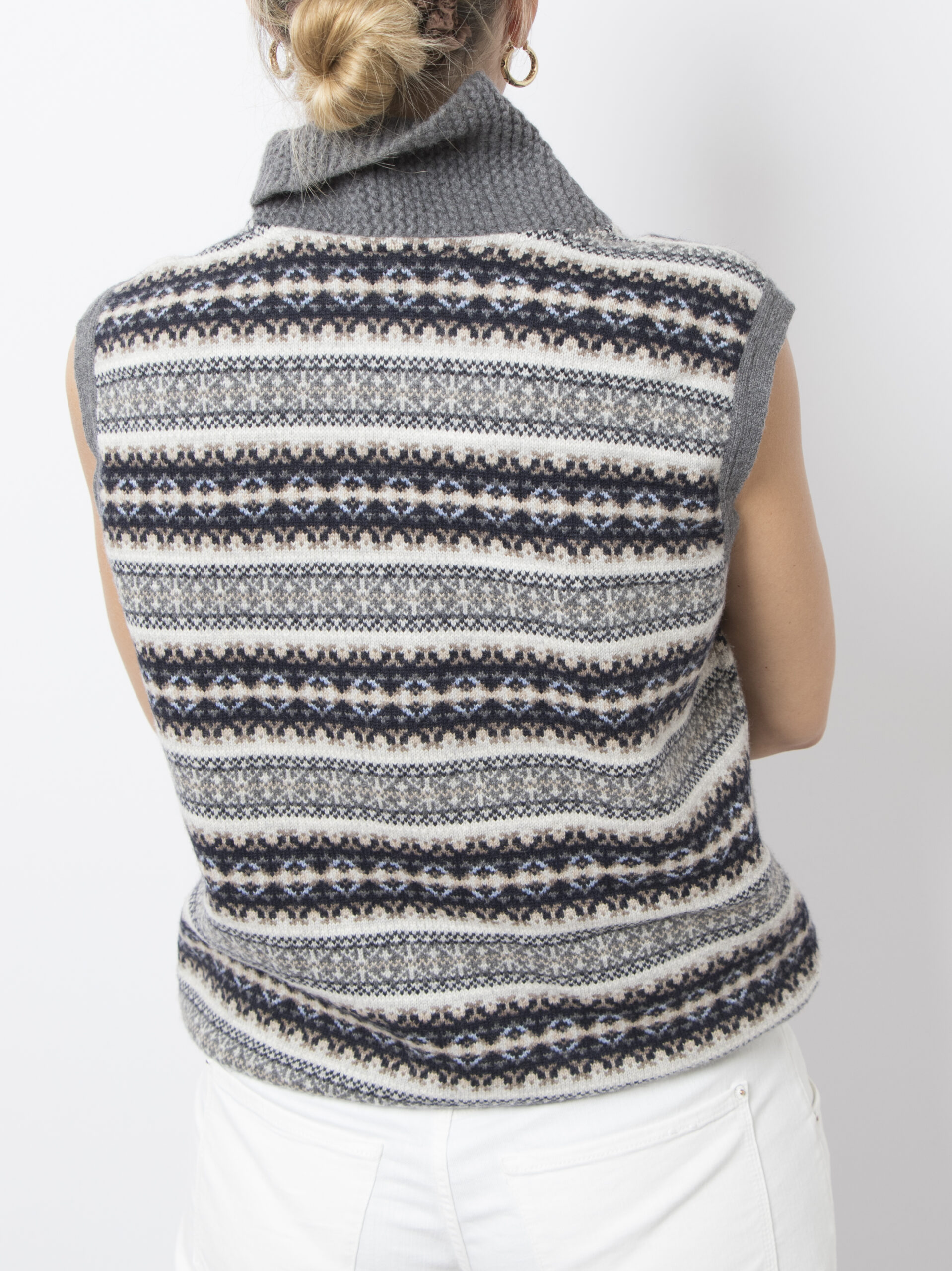 Vintage Folk Wool Cashmere Vest Vintage Folk Wool Cashmere Vest - Image 5