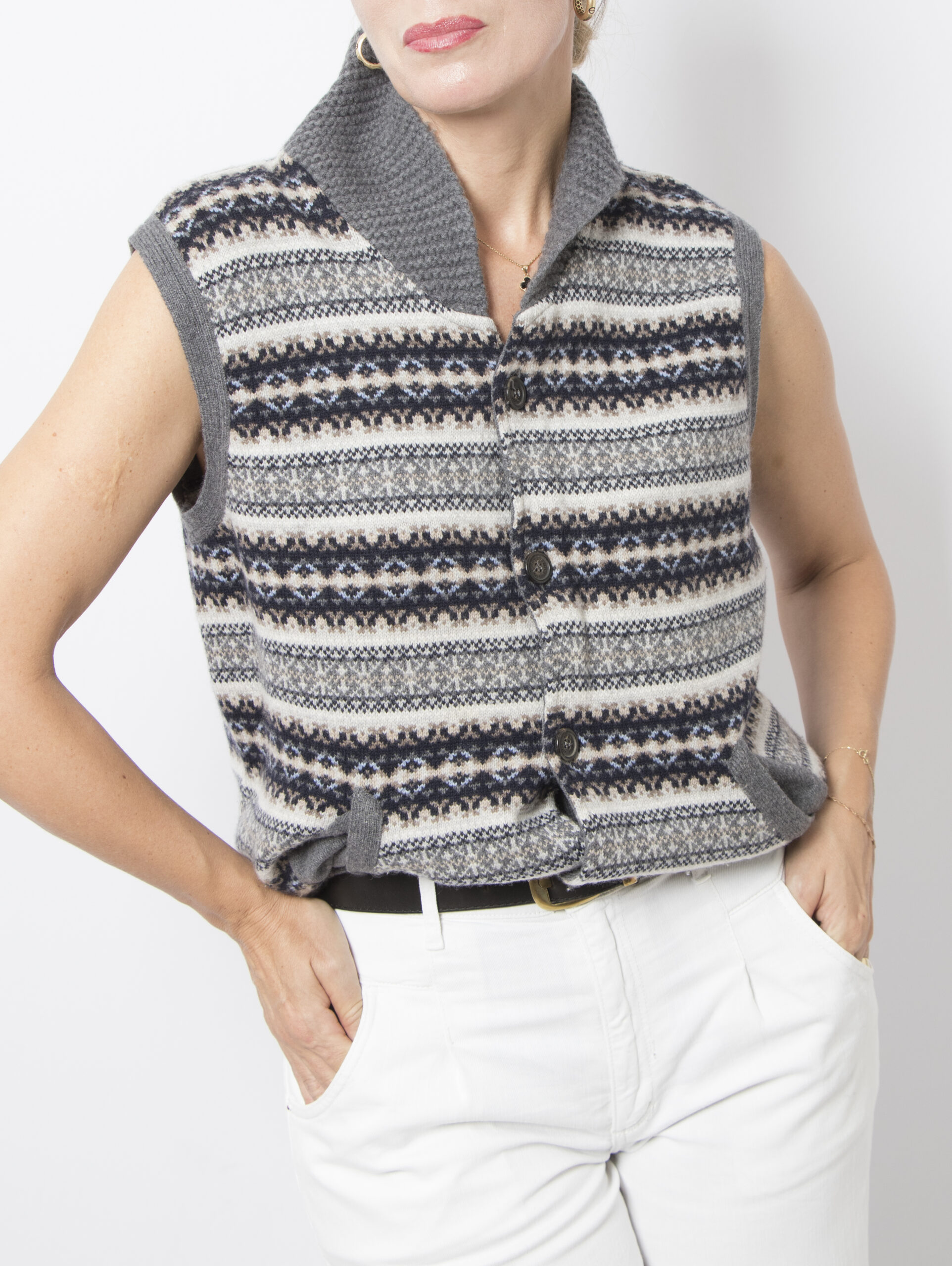 Vintage Folk Wool Cashmere Vest Vintage Folk Wool Cashmere Vest