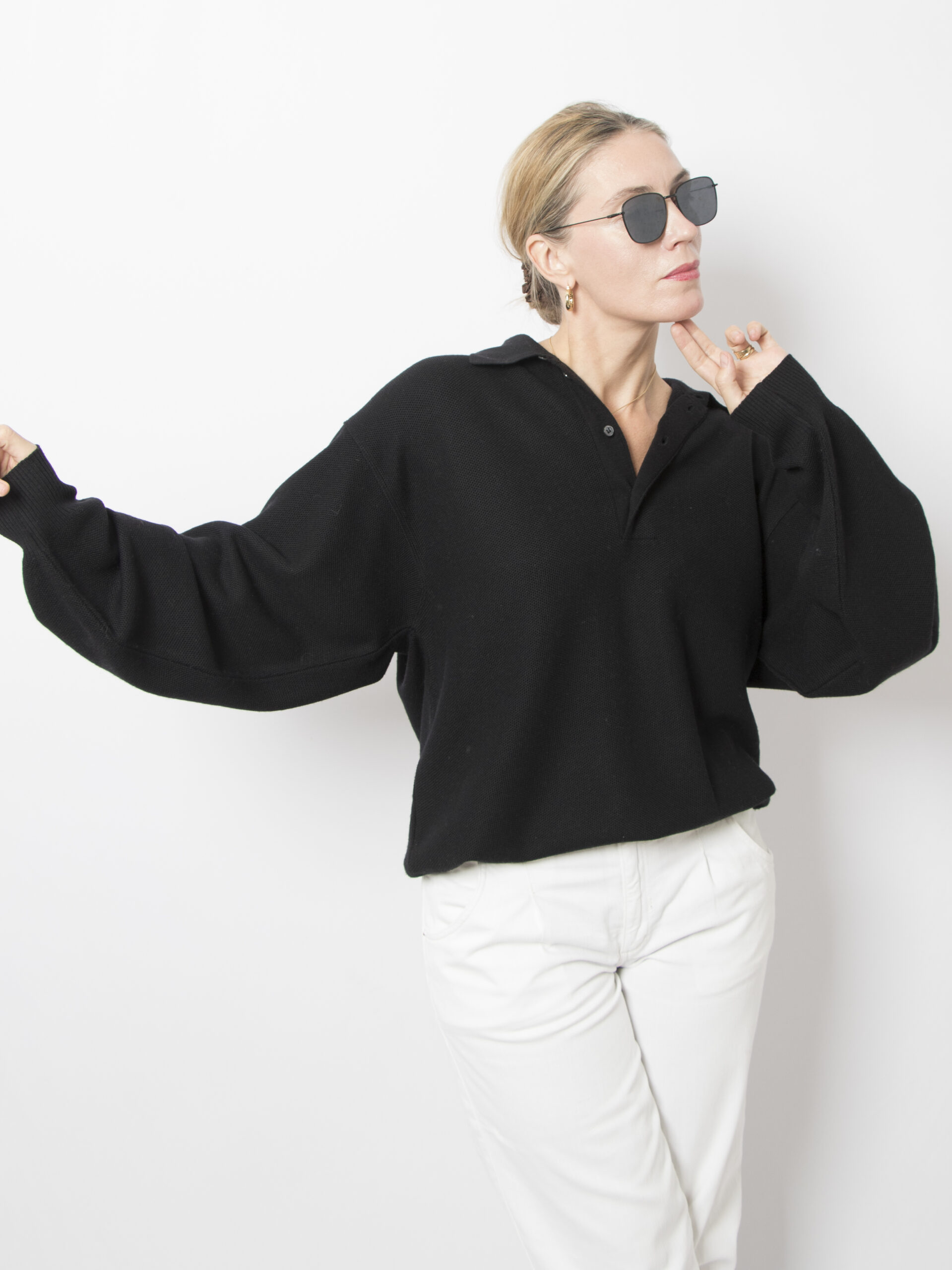 Vintage Black Wool Sweater Vintage Black Wool Sweater - Image 3