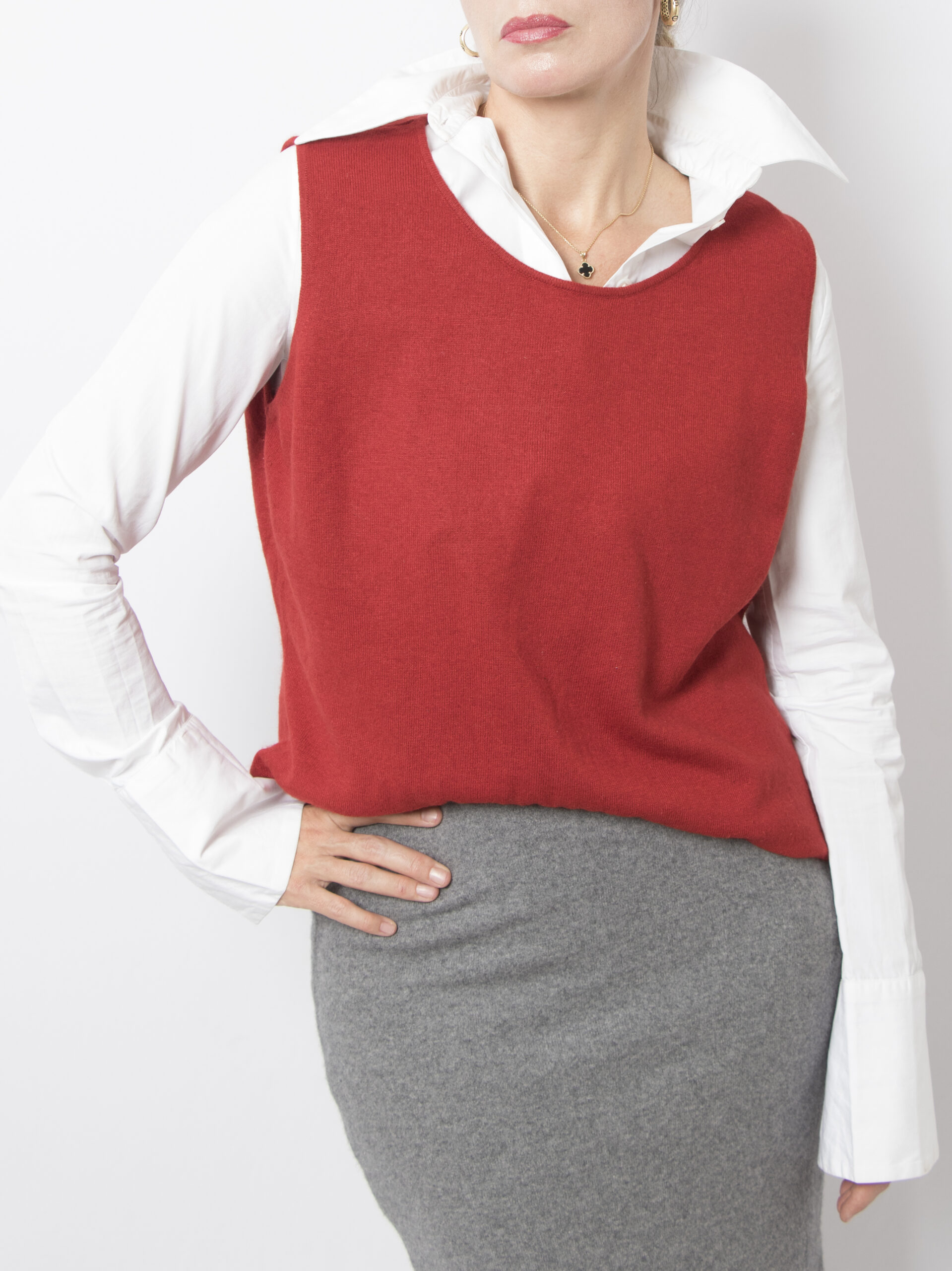 PERSONA Wool Blend Sweater Vest PERSONA Wool Blend Sweater Vest - Image 3