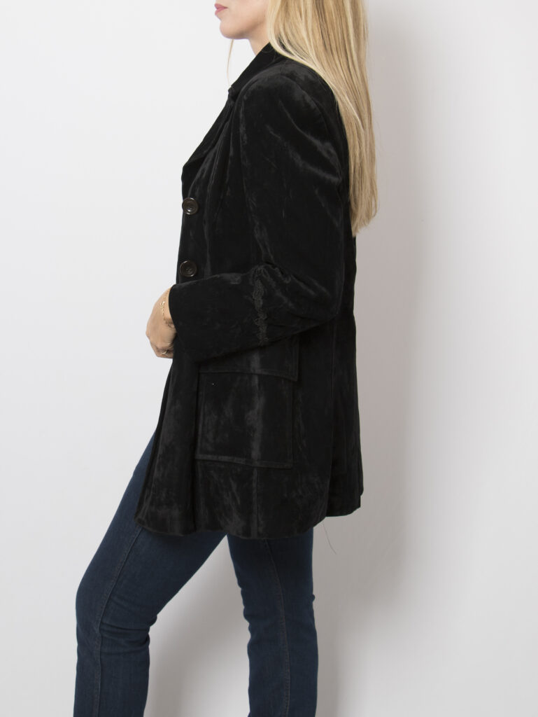 Vintage Black Velvet Jacket thumbnail 4