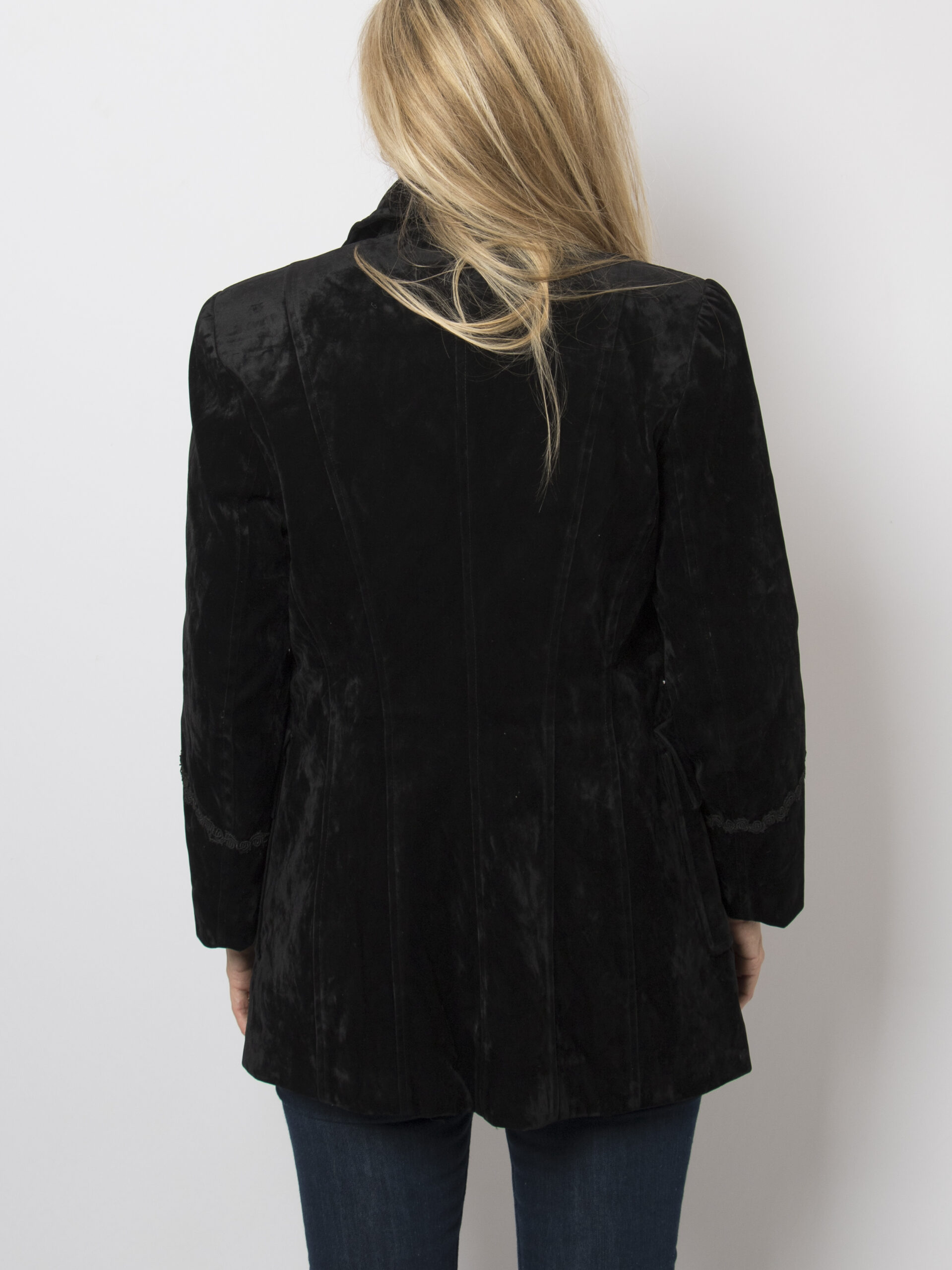 Vintage Black Velvet Jacket Vintage Black Velvet Jacket - Image 5