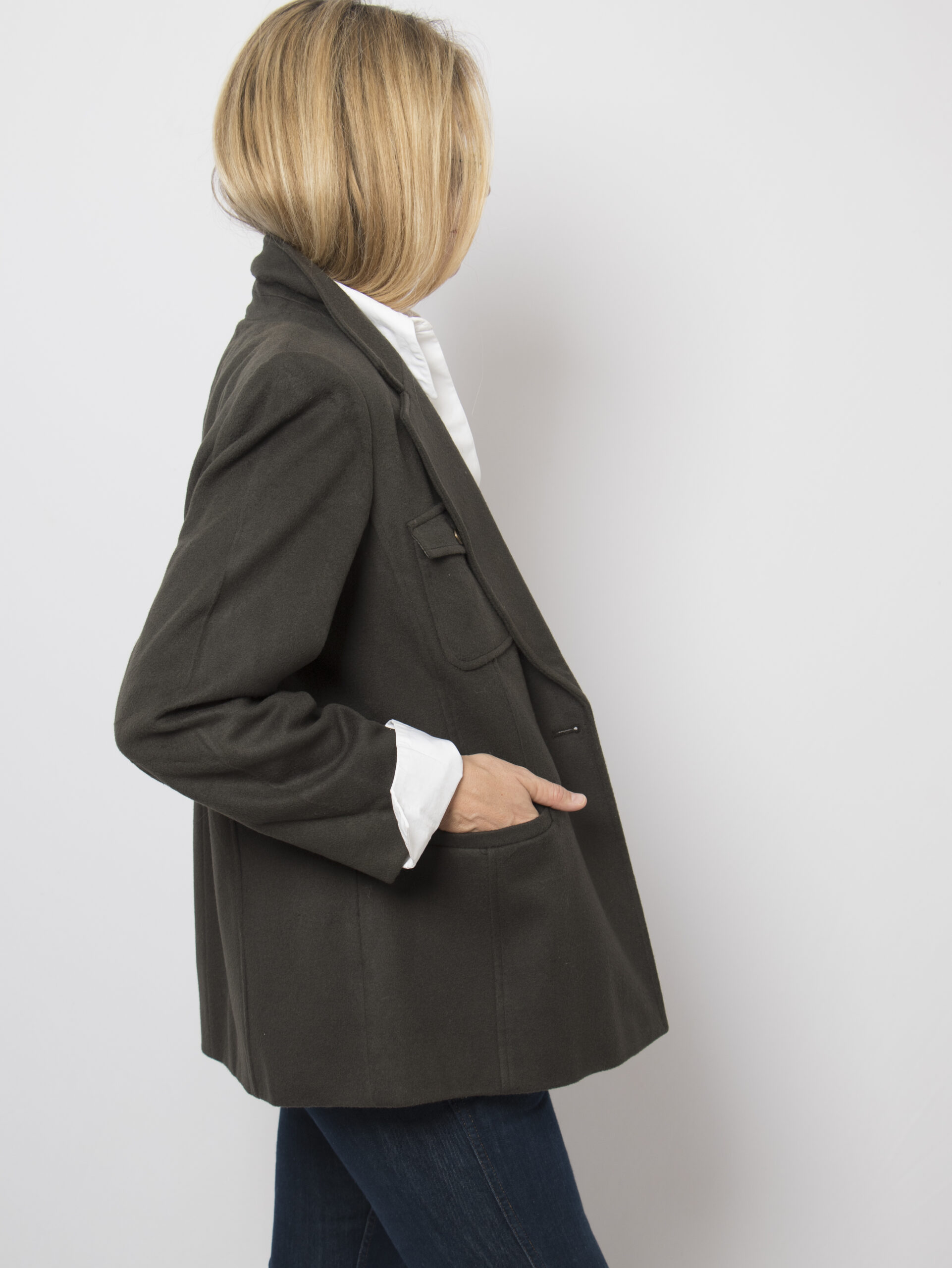 Vintage Persona Green Cashmere Blazer Vintage Persona Green Cashmere Blazer - Image 4