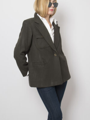 Vintage Persona Green Cashmere Blazer
