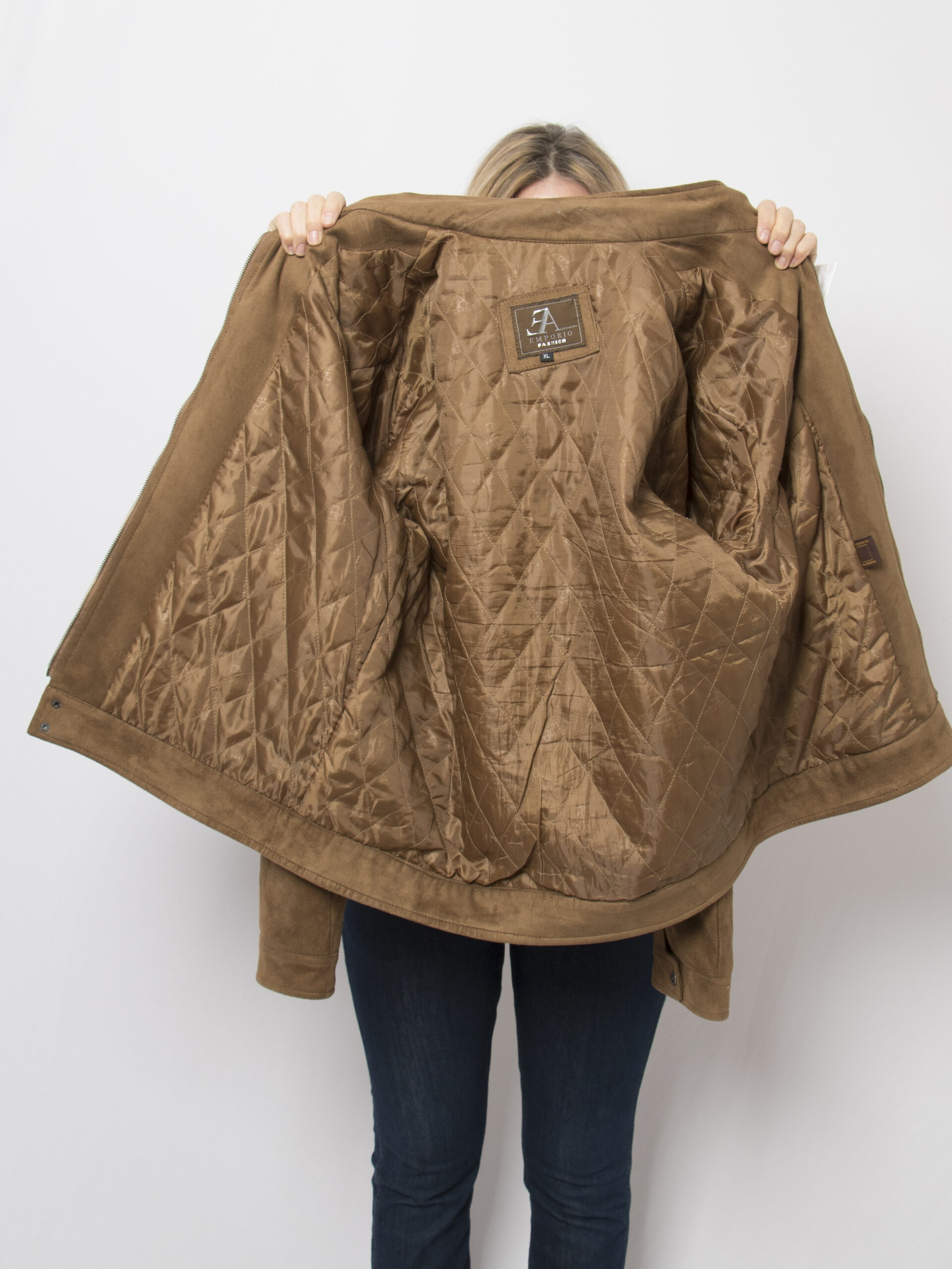 90s Armani Suede Bomber Jacket 90s Armani Suede Bomber Jacket - Image 5