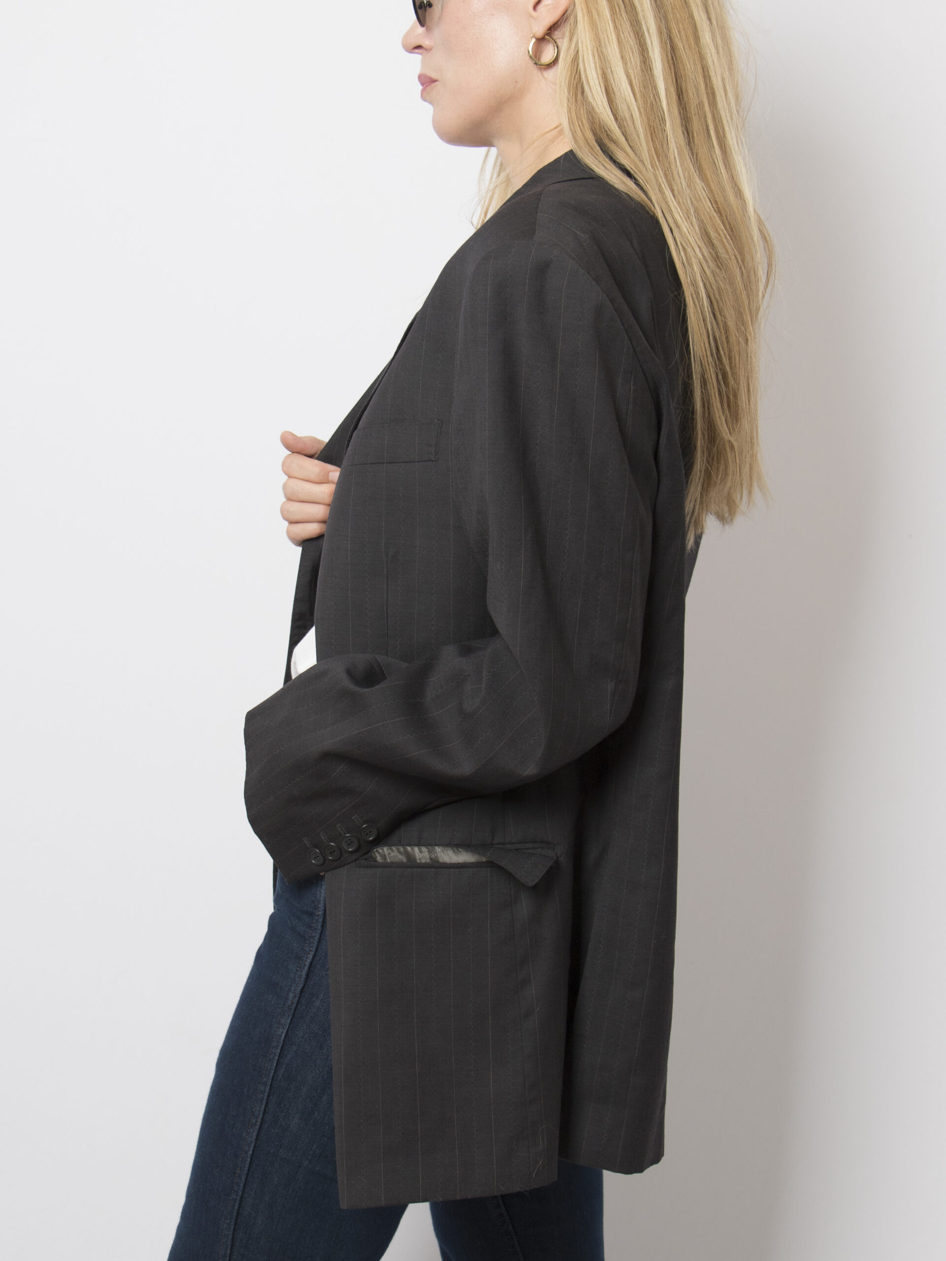 Vintage Pierre Cardin Pinstripe Blazer Vintage Pierre Cardin Pinstripe Blazer - Image 3