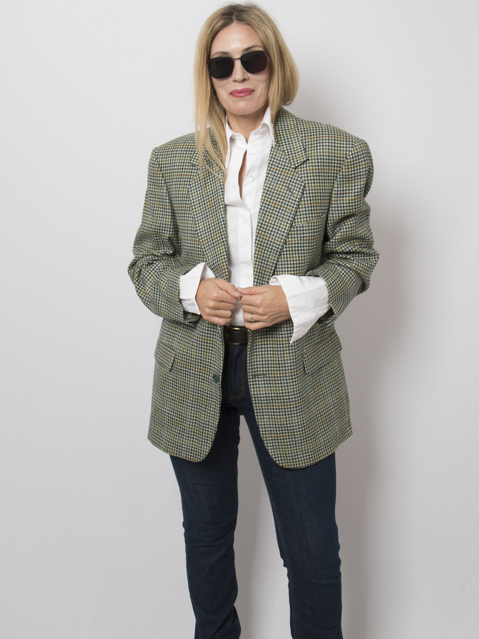 Vintage Green Plaid Blazer Vintage Green Plaid Blazer