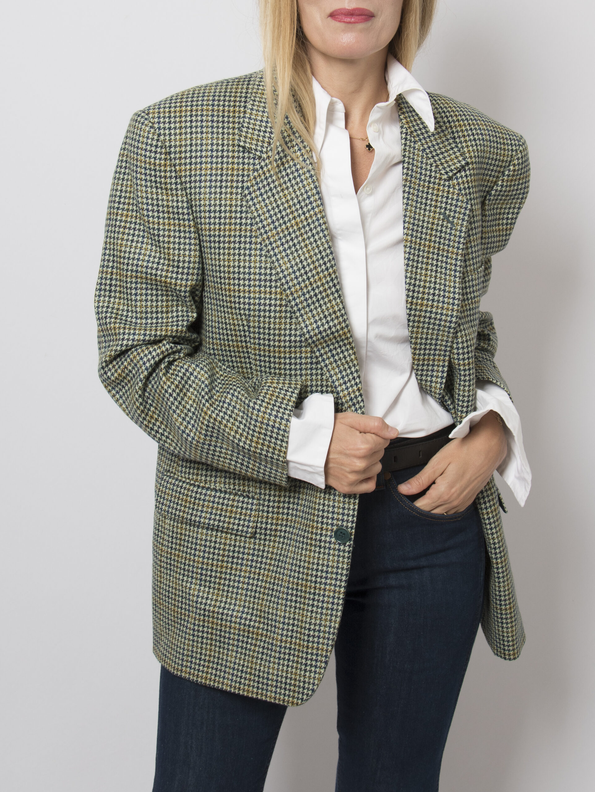 Vintage Green Plaid Blazer Vintage Green Plaid Blazer