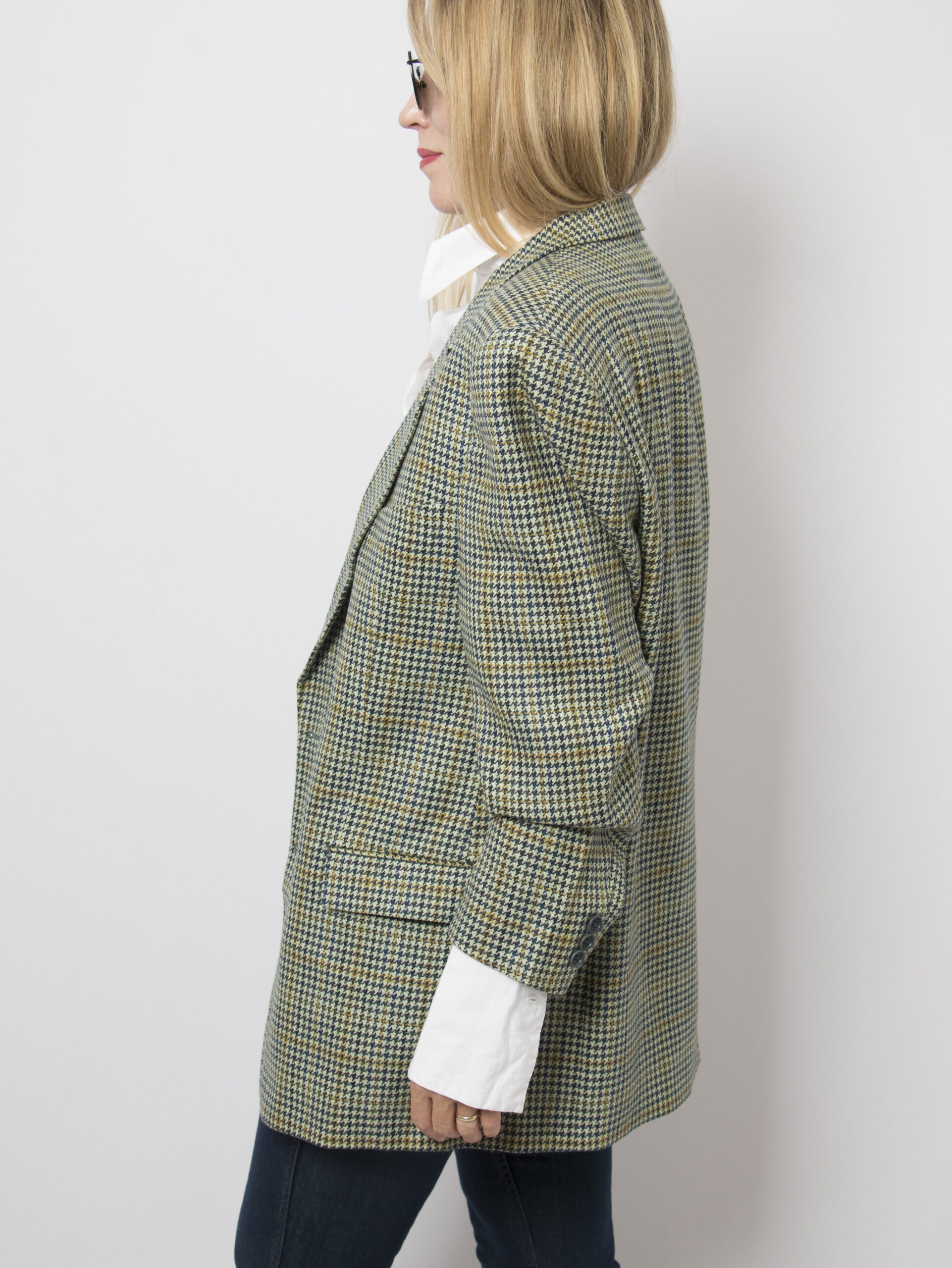 Vintage Green Plaid Blazer Vintage Green Plaid Blazer - Image 4