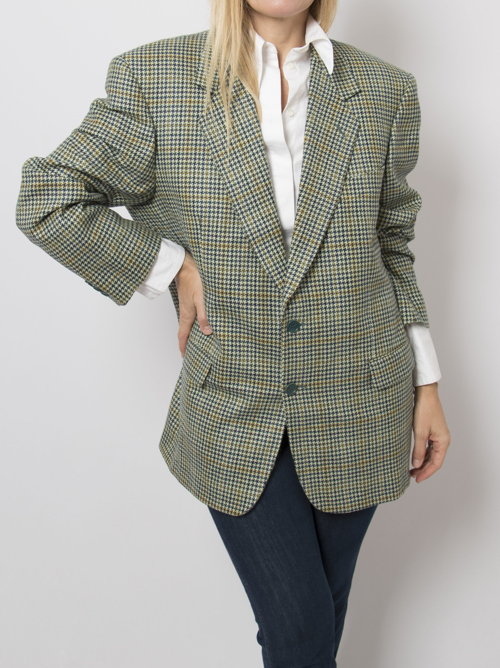 Vintage Green Plaid Blazer Vintage Green Plaid Blazer - Image 6