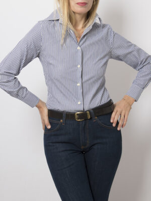 Womens Cotton Striped Shirt
