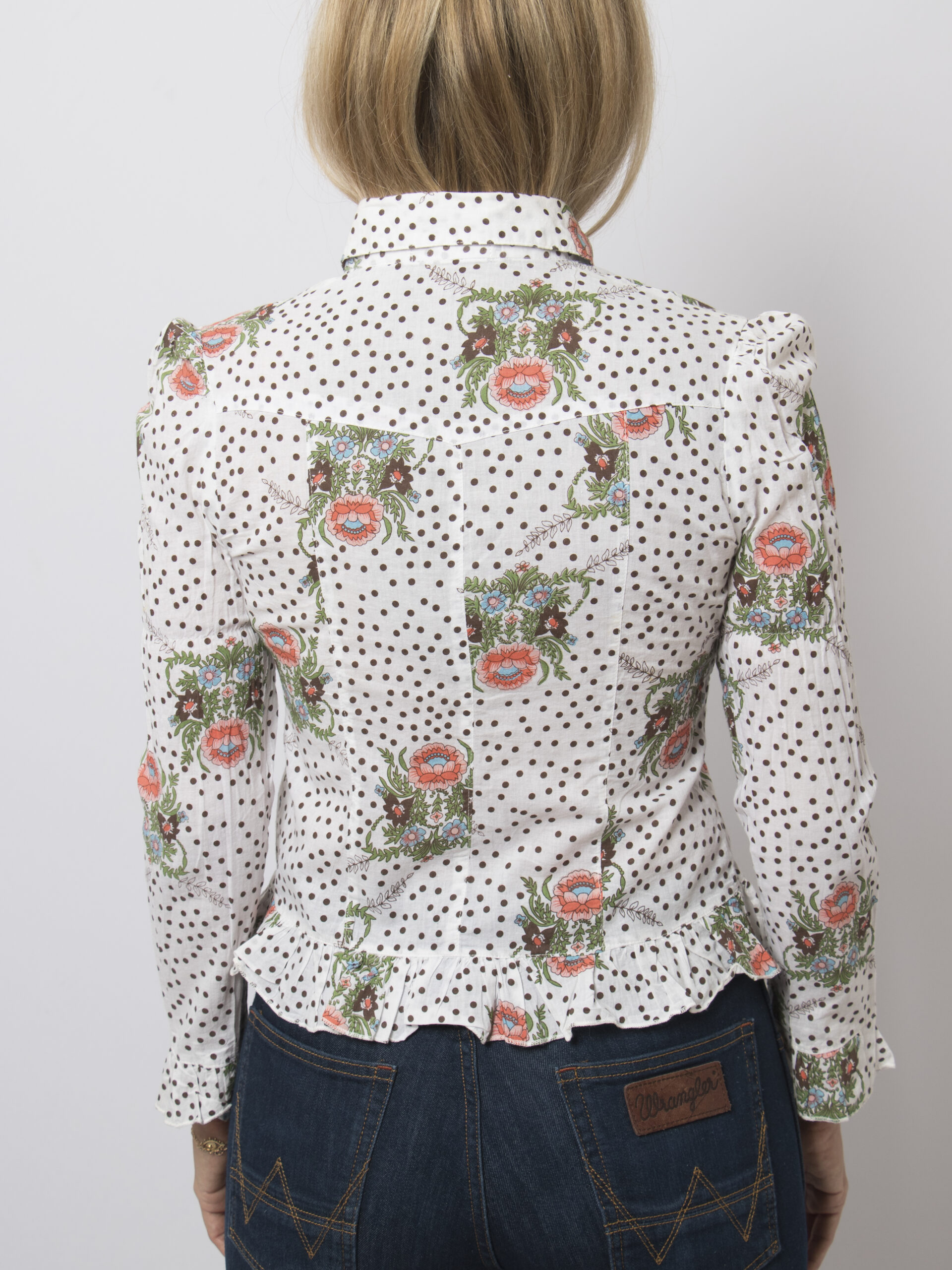 Vintage Floral Polka Blouse Vintage Floral Polka Blouse - Image 5