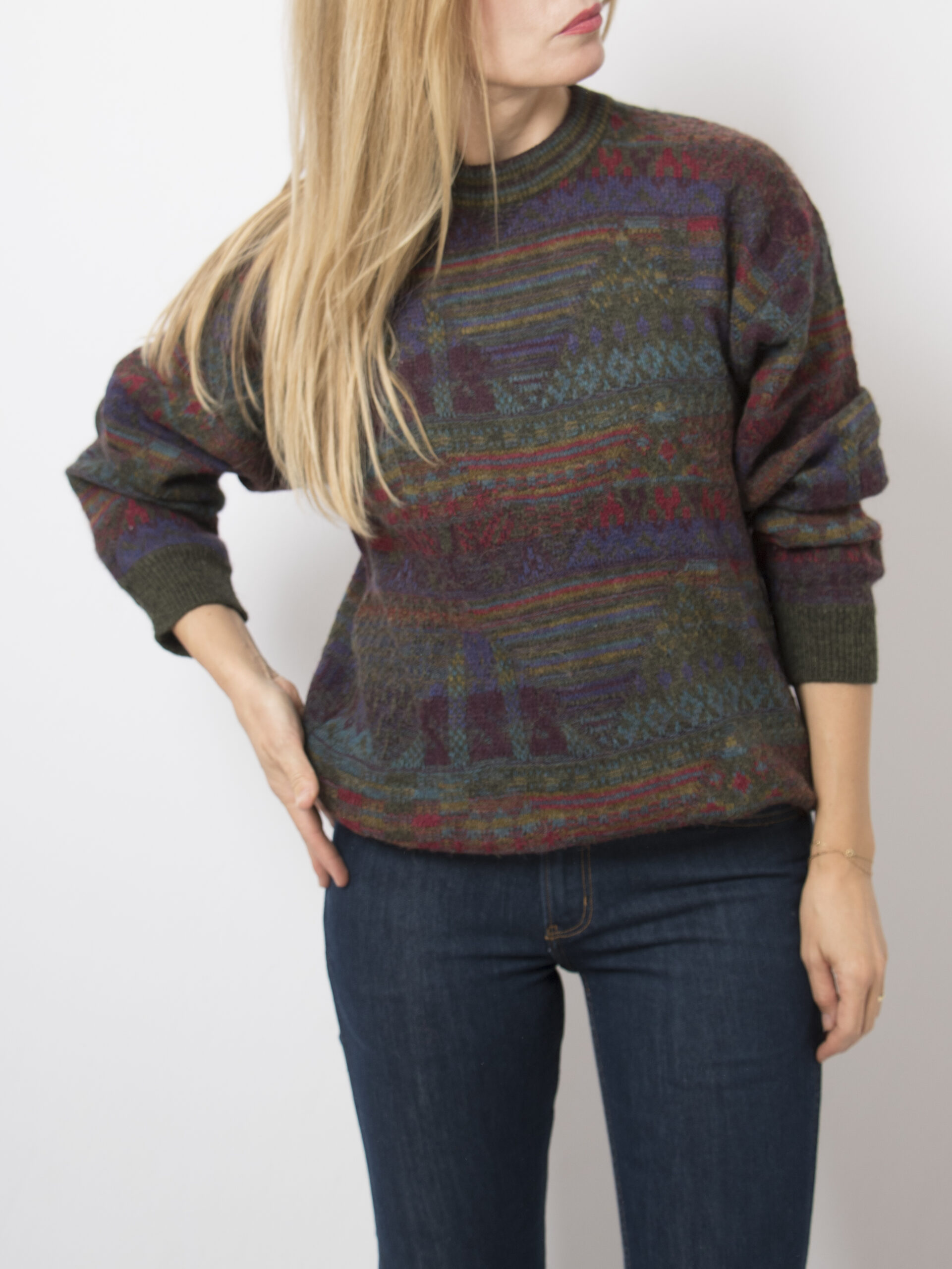 Vintage Wool Geometric Sweater Vintage Wool Geometric Sweater