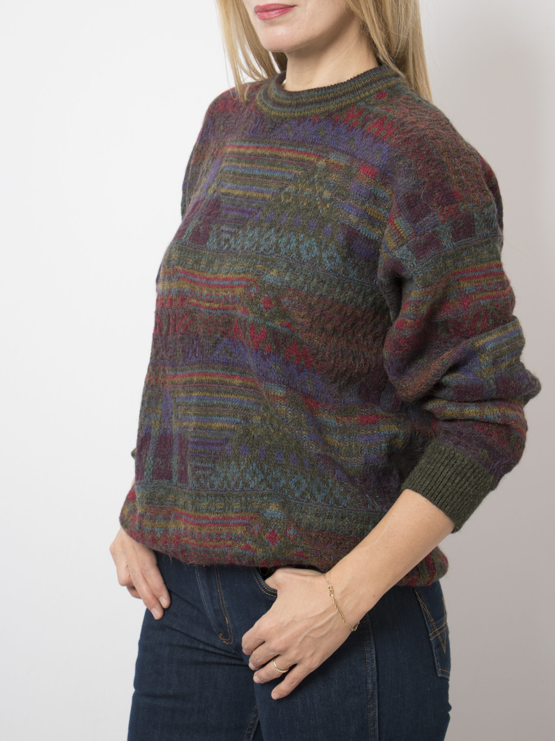 Vintage Wool Geometric Sweater Vintage Wool Geometric Sweater - Image 3