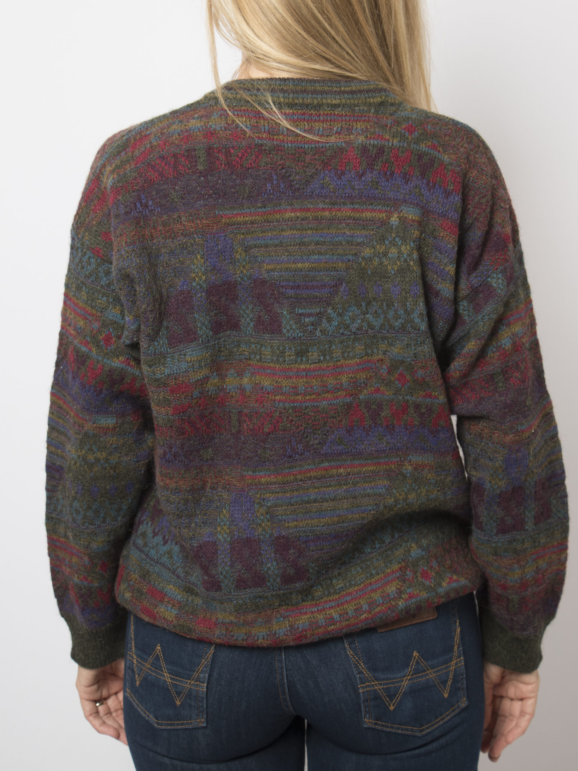 Vintage Wool Geometric Sweater Vintage Wool Geometric Sweater - Image 4