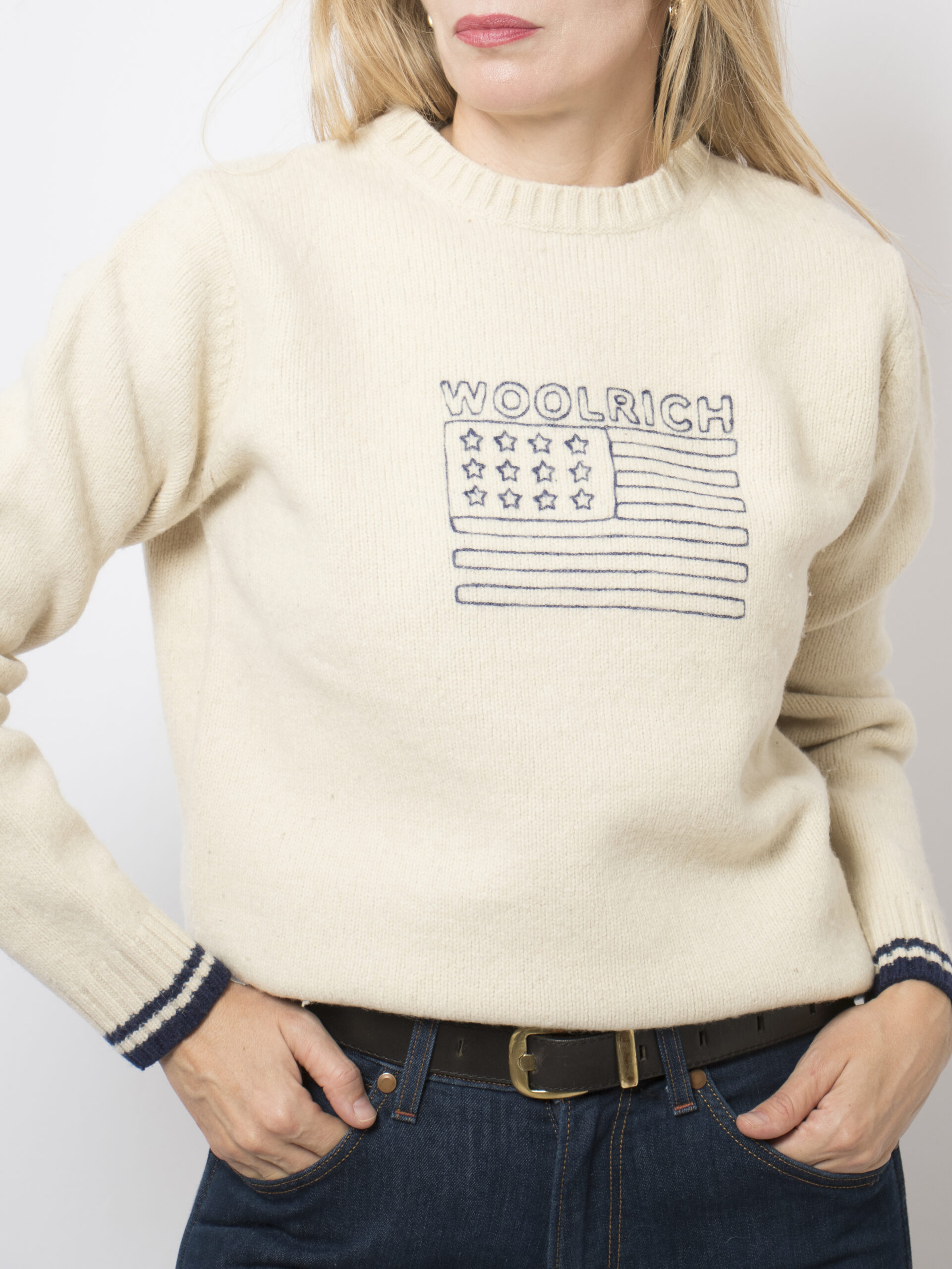 Woolrich Ivory Wool Sweater Woolrich Ivory Wool Sweater - Image 2
