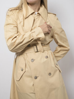 Vintage Butter Trench Coat