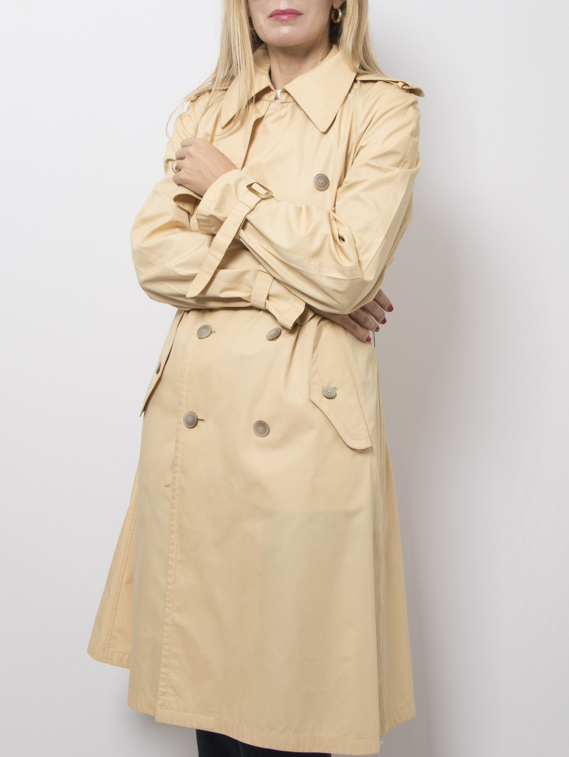 Vintage Butter Trench Coat Vintage Butter Trench Coat - Image 3