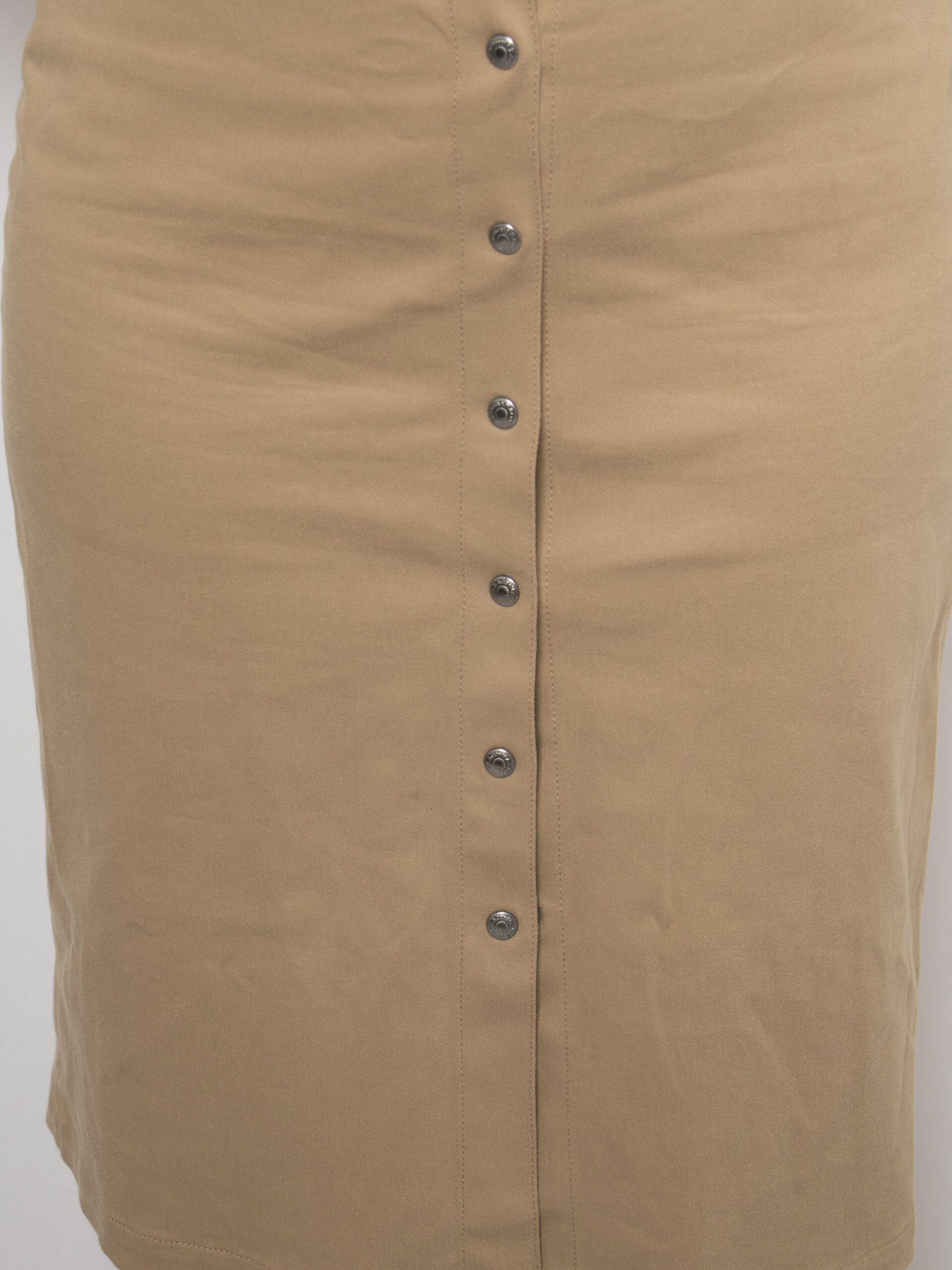 MAX&Co. Beige Button Front Skirt MAX&Co. Beige Button Front Skirt - Image 6