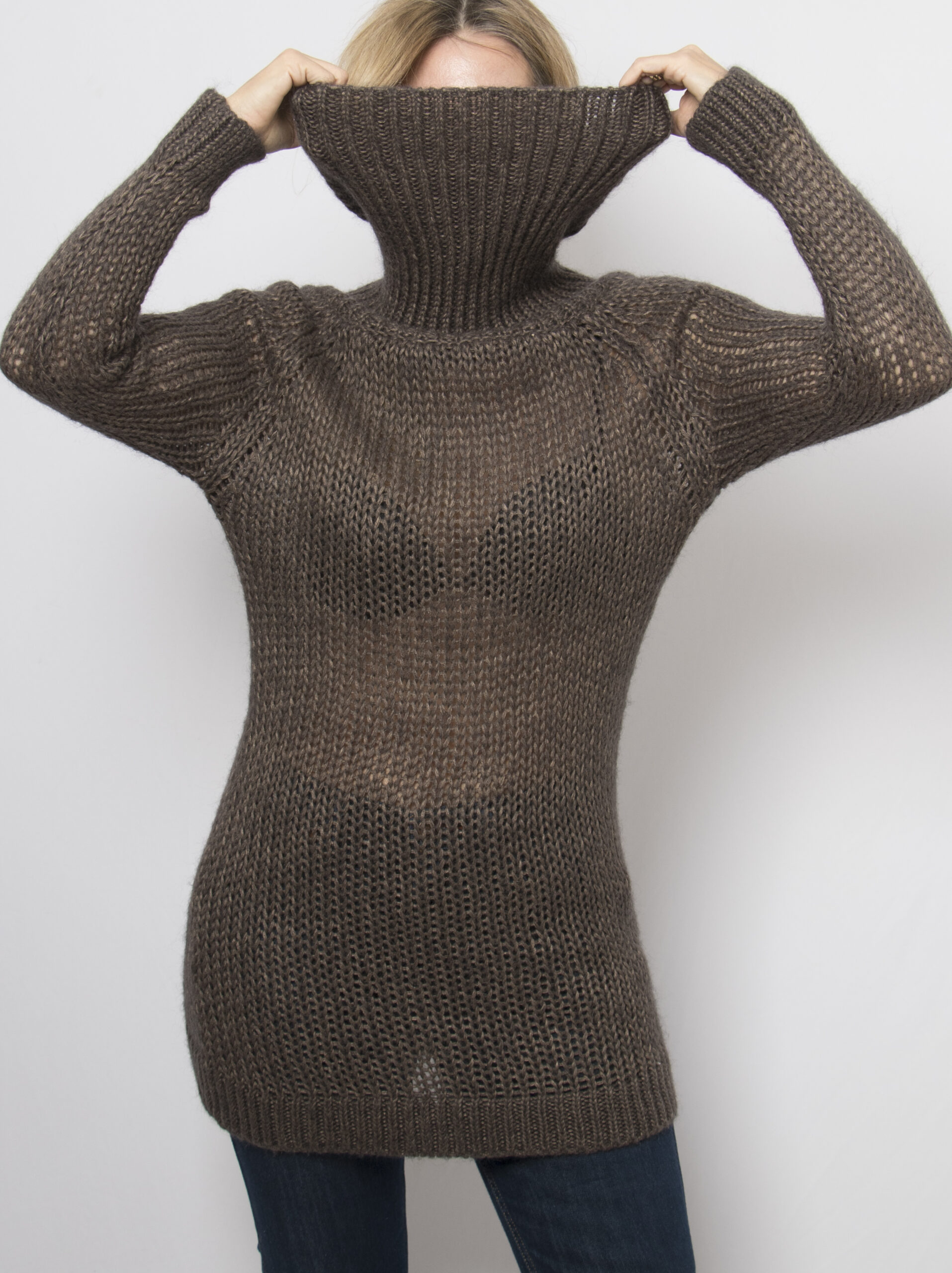Turtleneck Chunky knit Sweater Mohair Wool Blend Turtleneck Chunky knit Sweater Mohair Wool Blend - Image 5