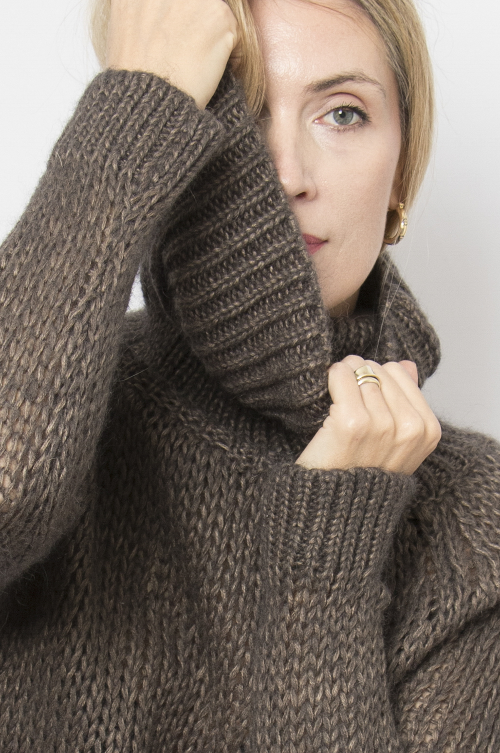 Turtleneck Chunky knit Sweater Mohair Wool Blend Turtleneck Chunky knit Sweater Mohair Wool Blend