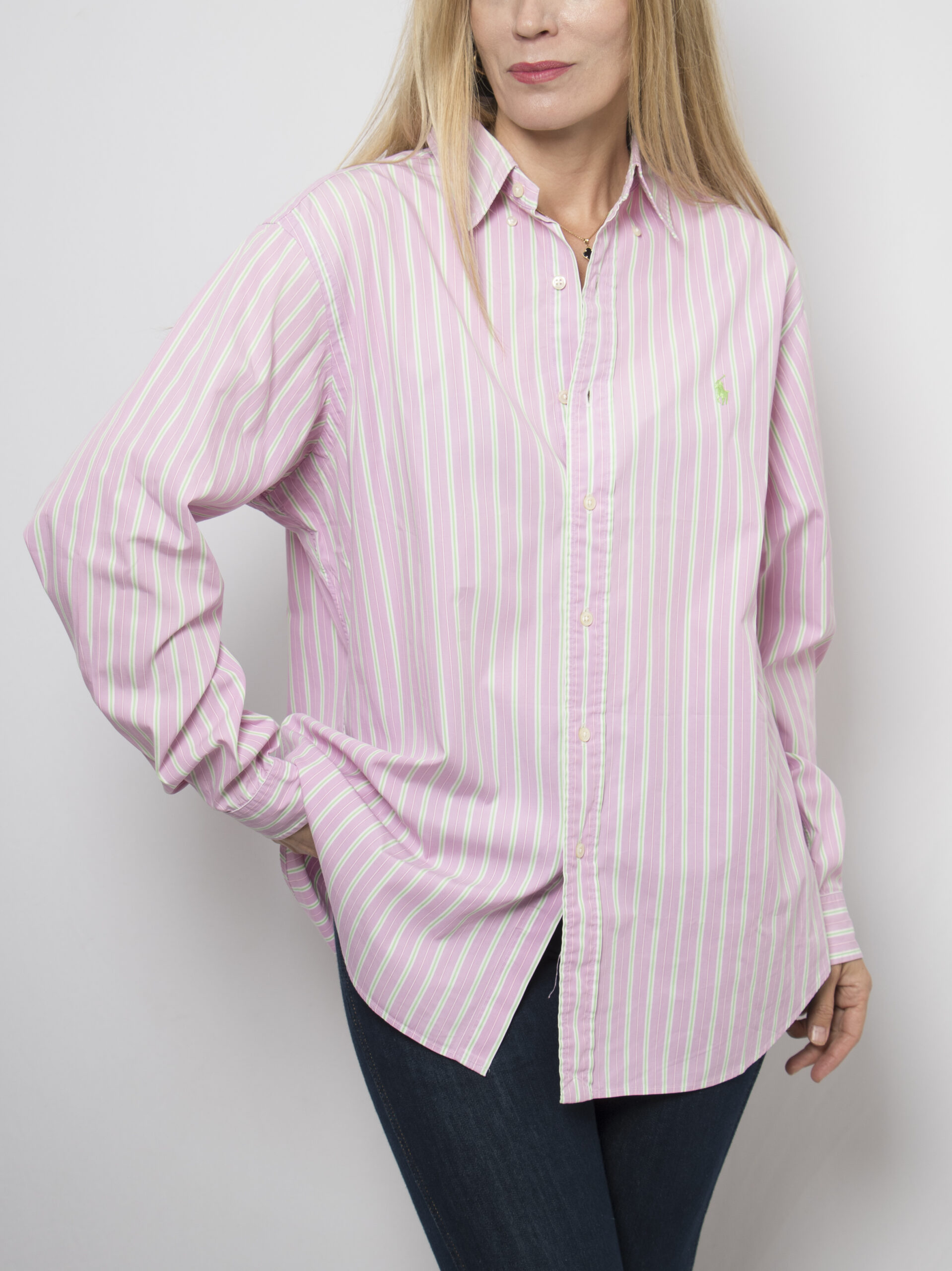 Vintage Ralph Lauren Striped Button Down Shirt Vintage Ralph Lauren Striped Button Down Shirt - Image 2