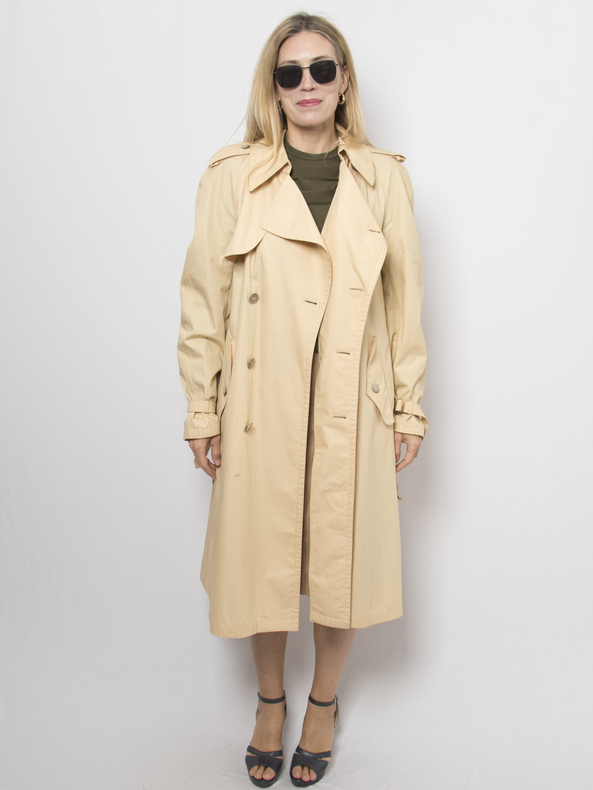 Vintage Butter Trench Coat Vintage Butter Trench Coat - Image 6