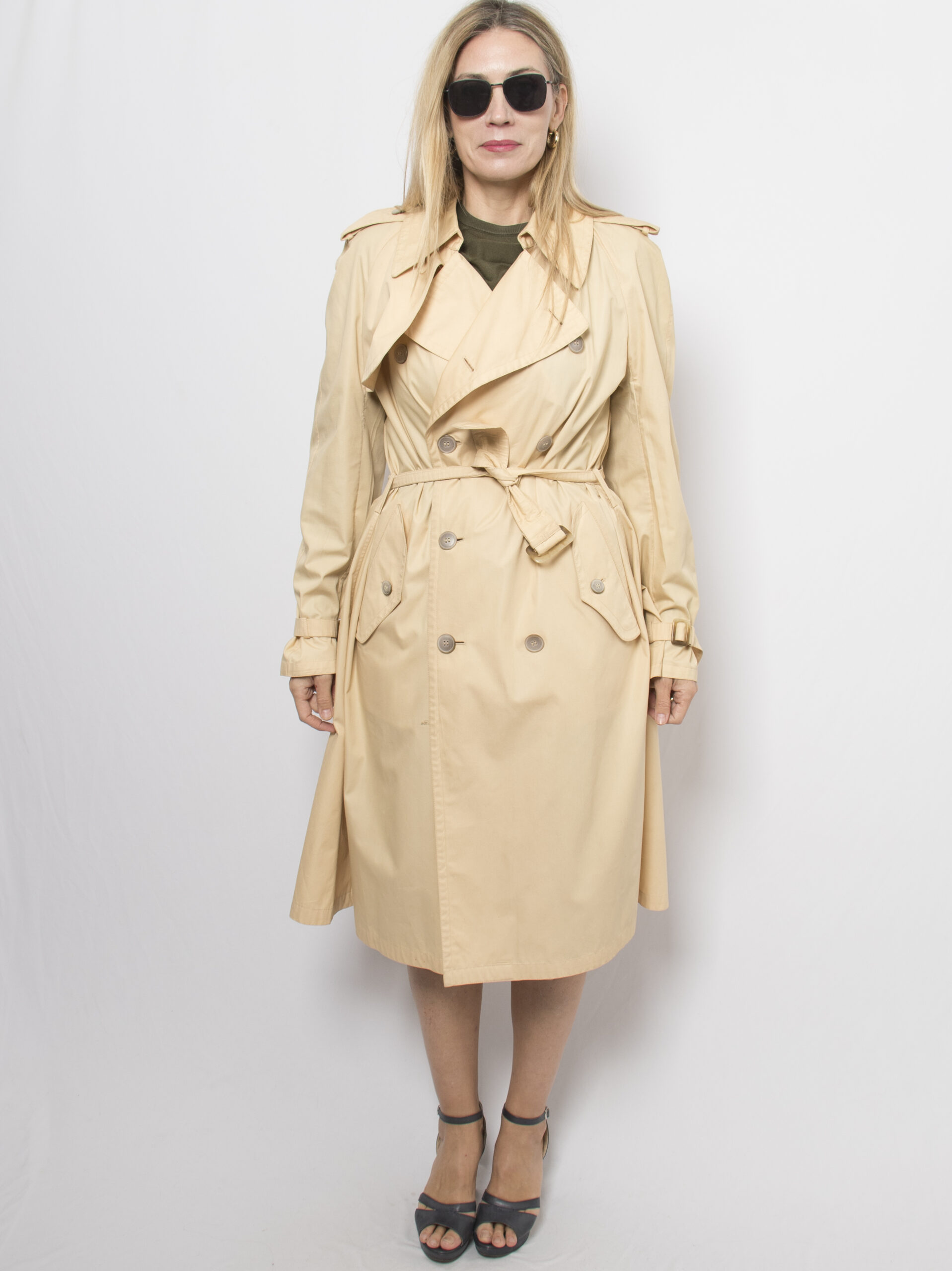 Vintage Butter Trench Coat Vintage Butter Trench Coat - Image 7