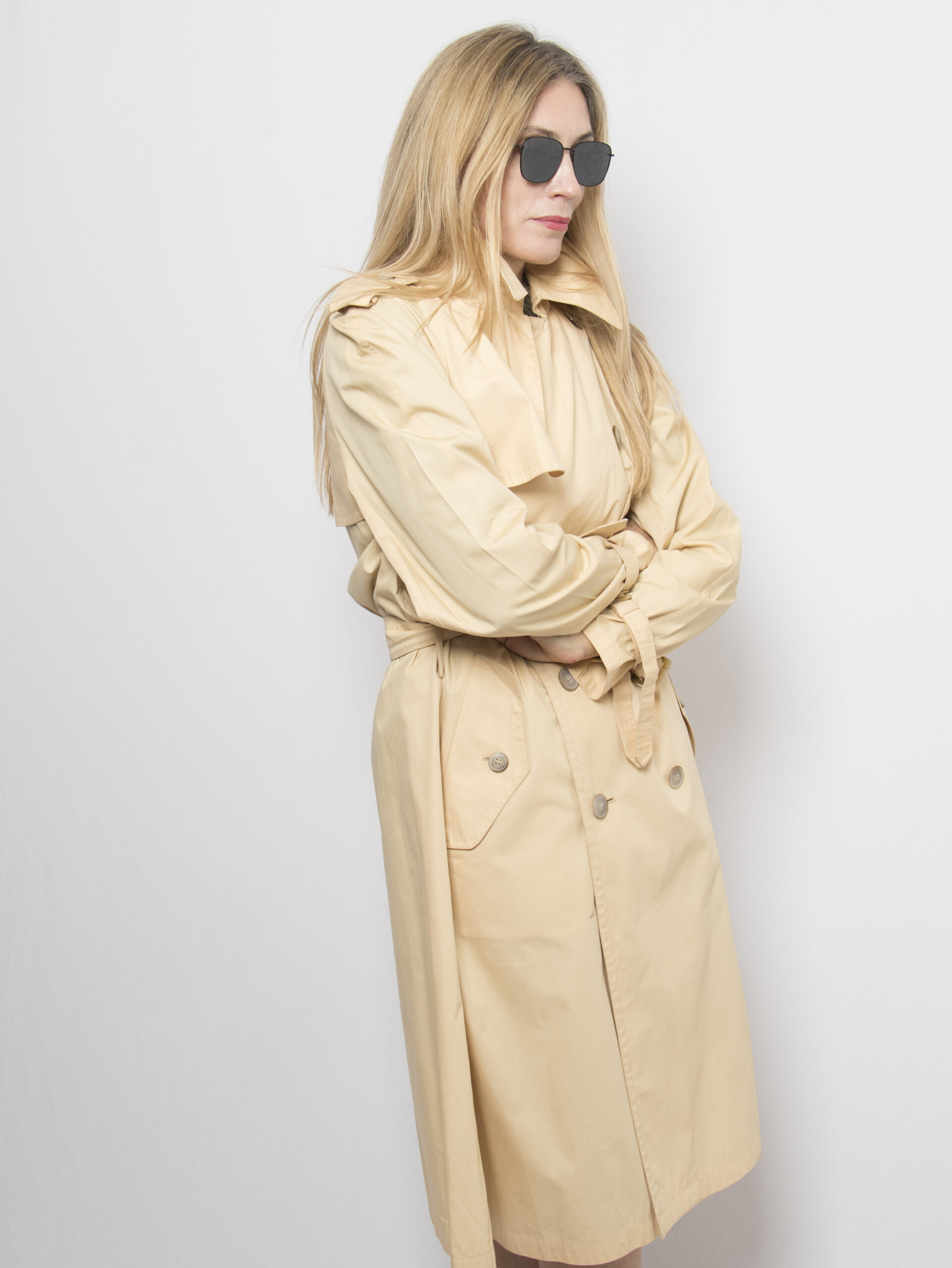 Vintage Butter Trench Coat Vintage Butter Trench Coat - Image 11