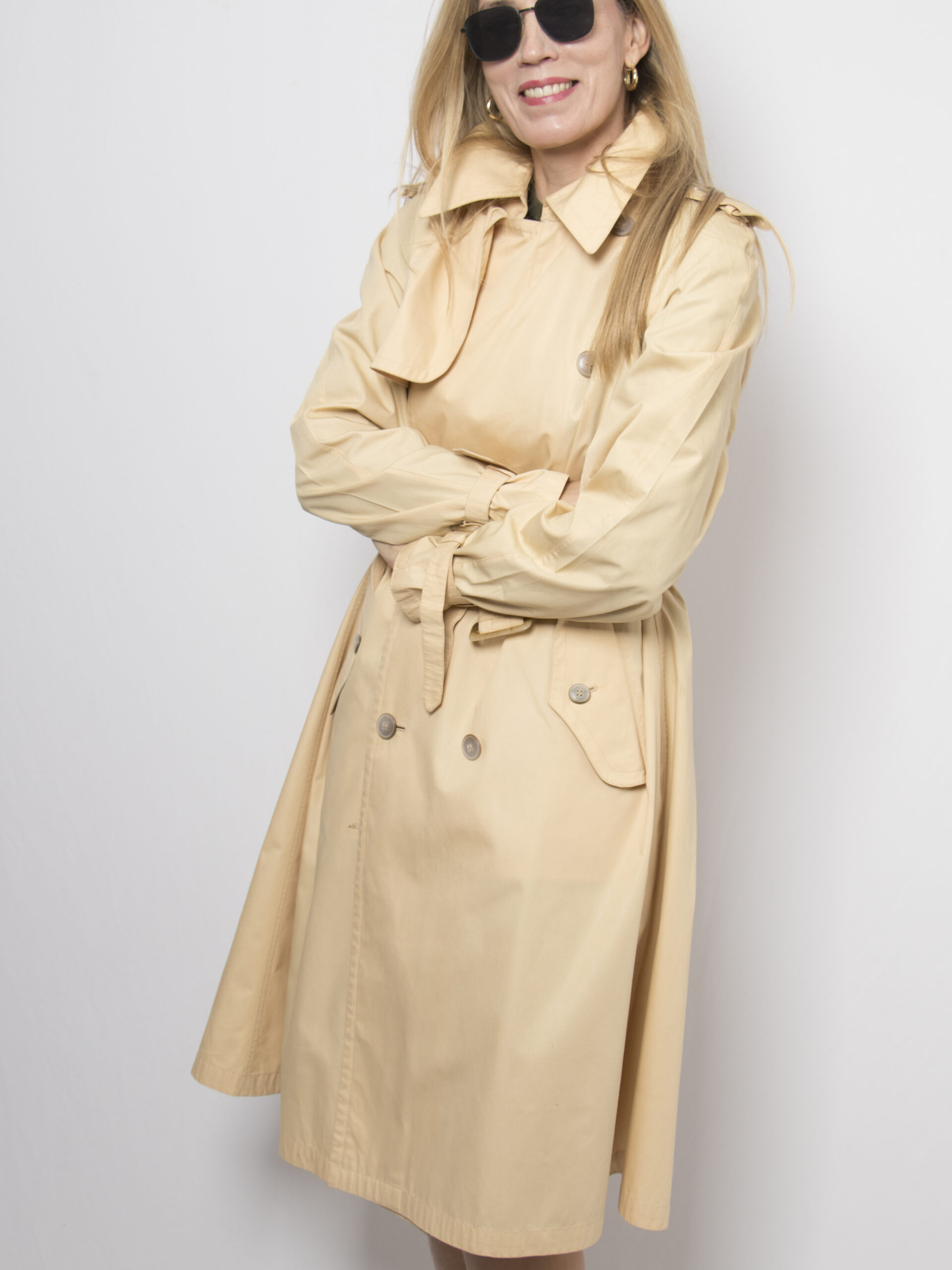Vintage Butter Trench Coat Vintage Butter Trench Coat - Image 12