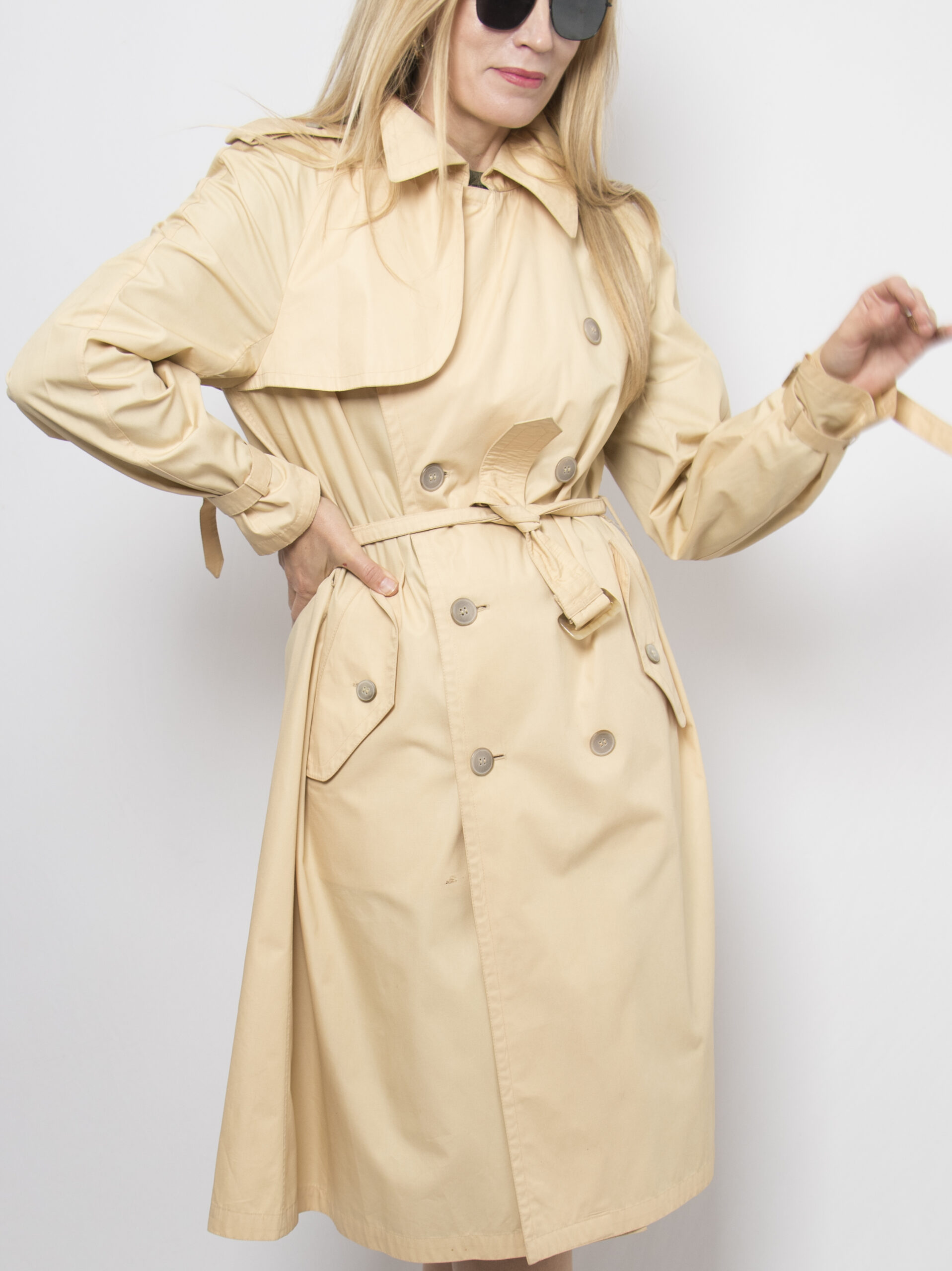 Vintage Butter Trench Coat Vintage Butter Trench Coat - Image 14