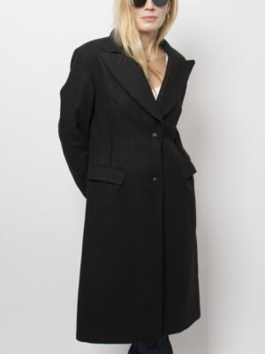 Stefanel Black Wool Coat